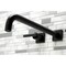 Kingston Brass KS6040CML Wall Mount Tub Faucet, Matte Black KS6040CML - alternate 2